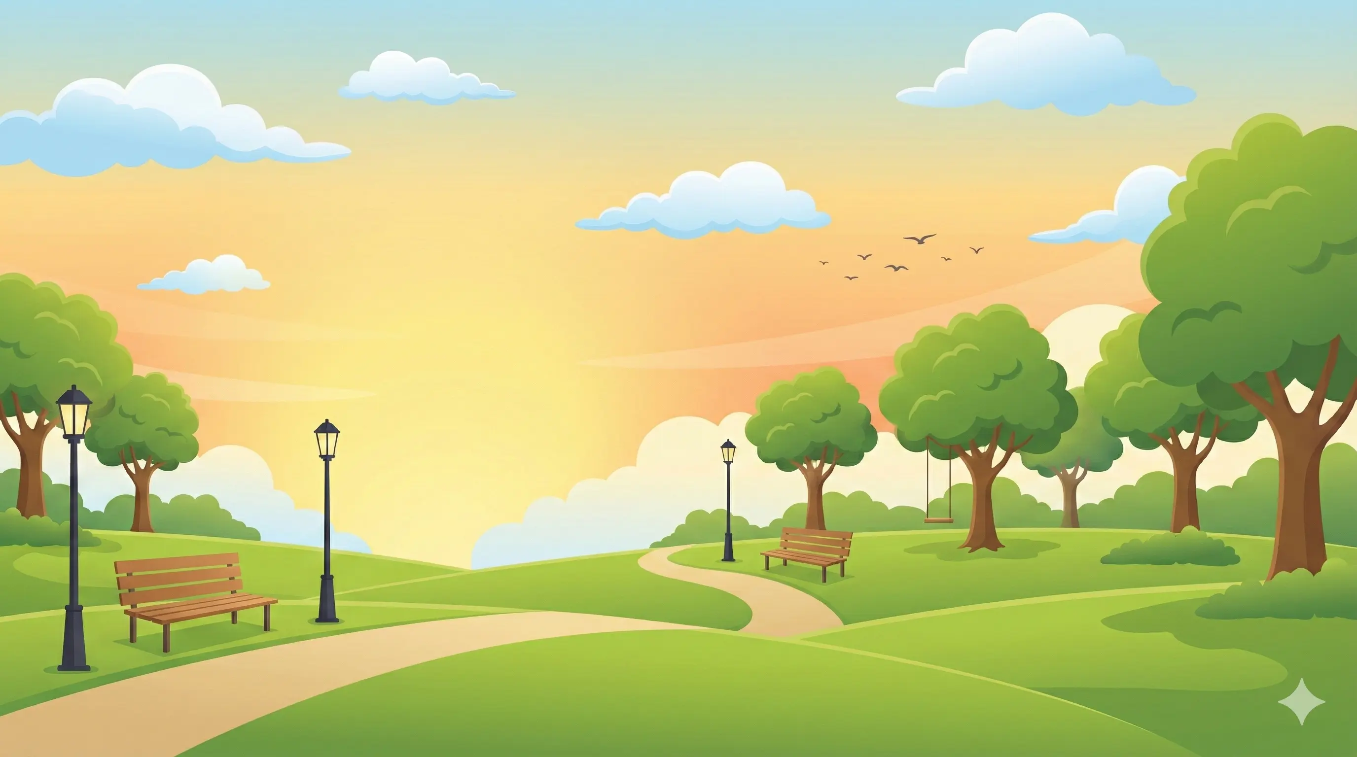 Park background with Miko jumping β hero banner