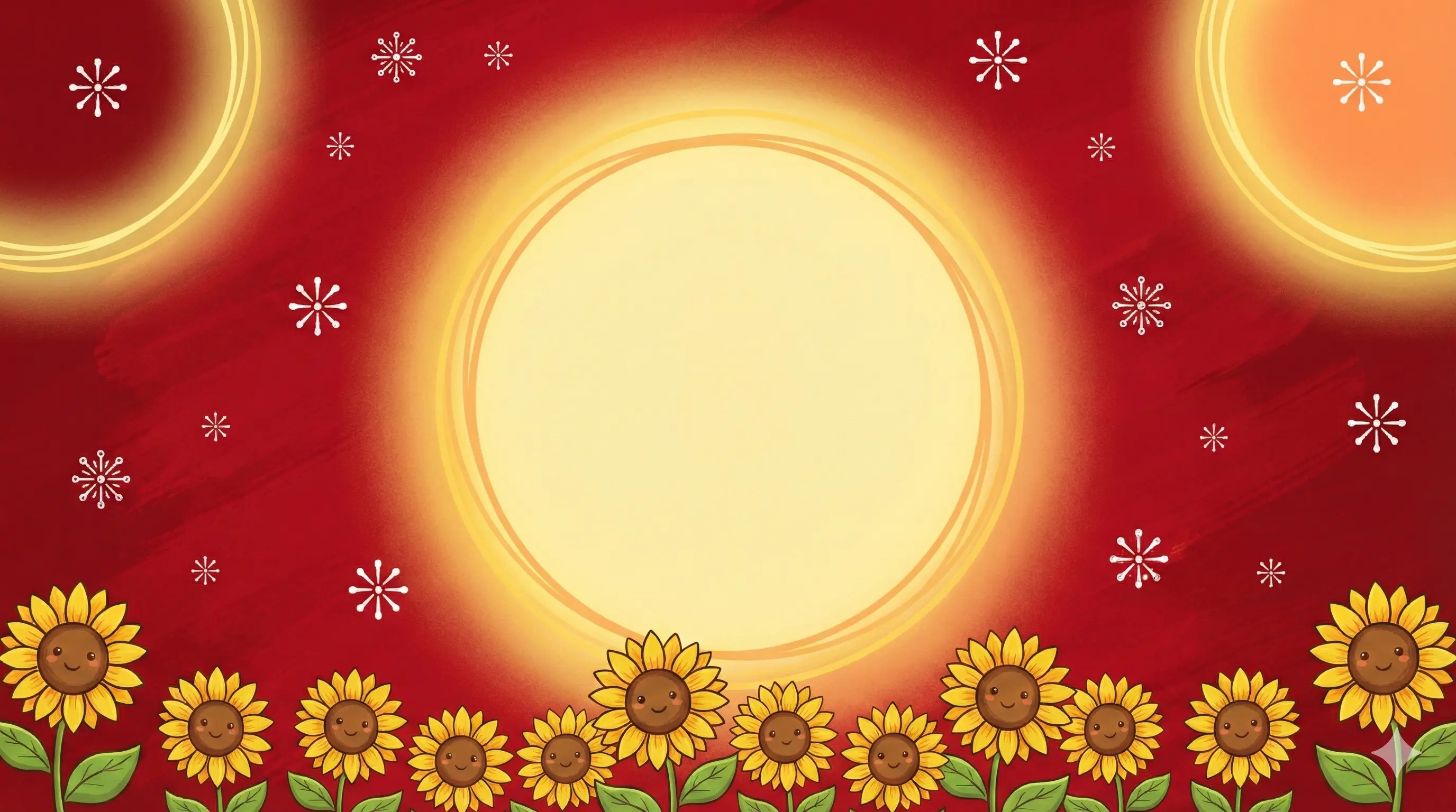 Warm red and yellow background with Miko family β hero banner