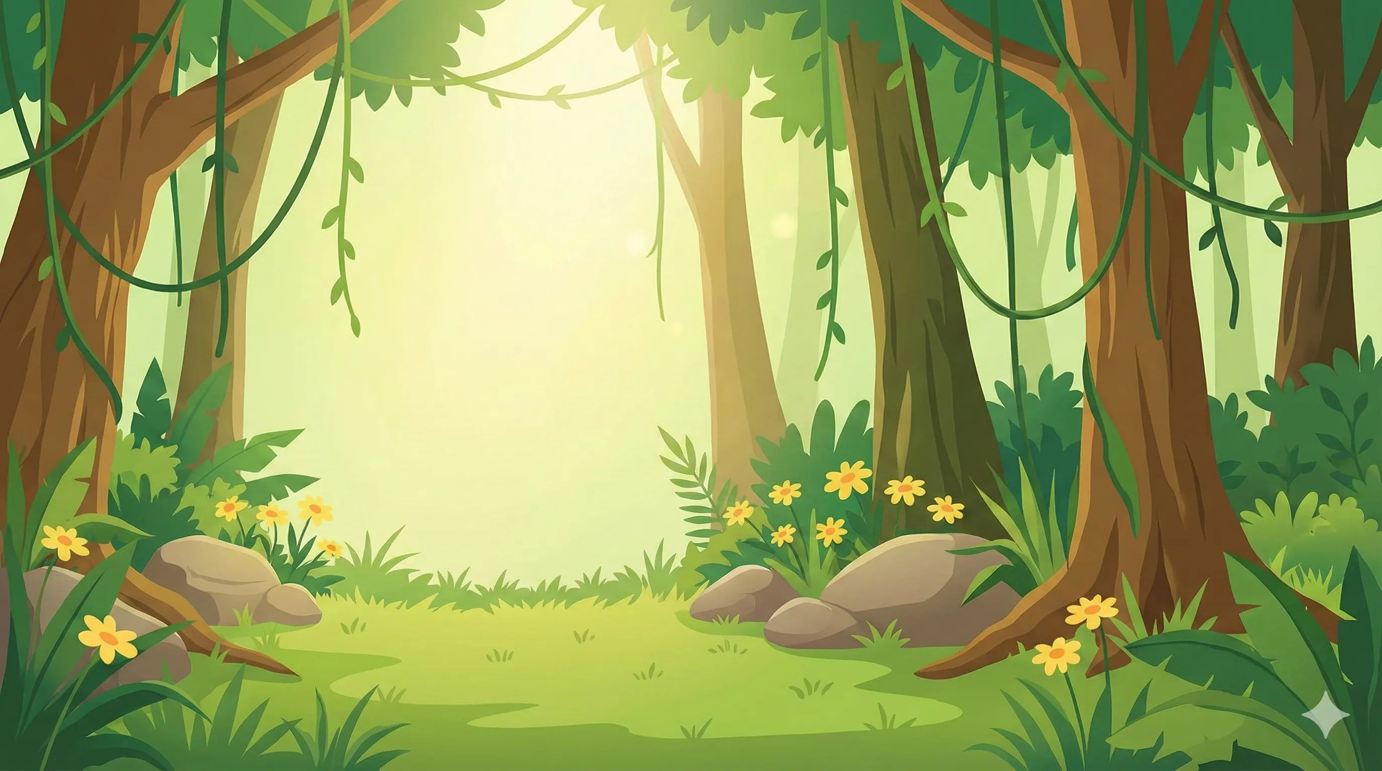 Forest background with Miko and giraffe β hero banner